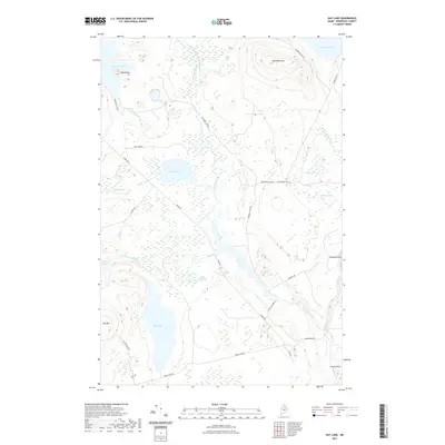 2021 Map of Hay Lake, 2021 Print