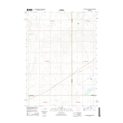 2015 Map of Hay Meadow Reservoir, 2015 Print