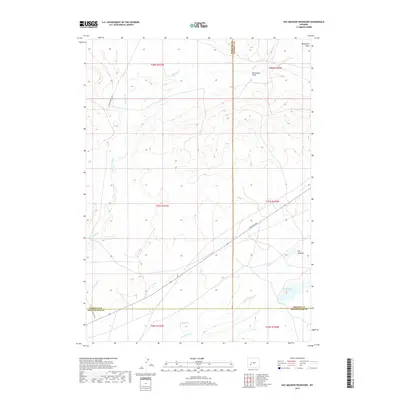 2017 Map of Hay Meadow Reservoir, 2017 Print