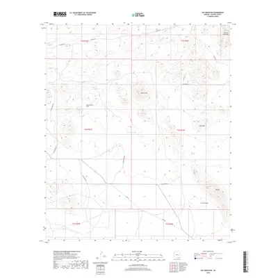 2018 Map of Hay Mountain, 2018 Print
