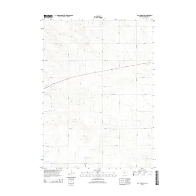 2014 Map of Hay Springs NE, 2014 Print