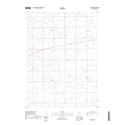 2017 Map of Hay Springs NE, 2017 Print
