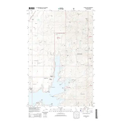 2013 Map of Hayden Lake, 2013 Print