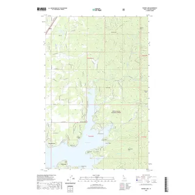2020 Map of Hayden Lake, 2020 Print