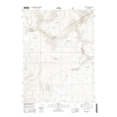 2014 Map of Hayden Peak, 2014 Print