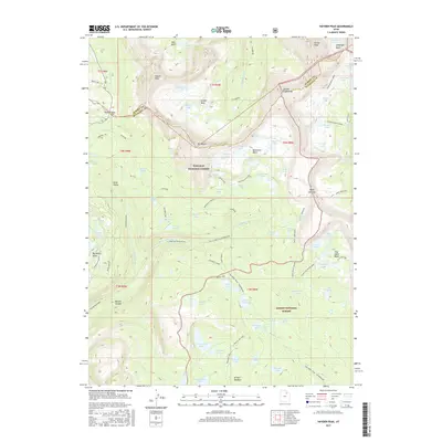 2017 Map of Hayden Peak, 2017 Print