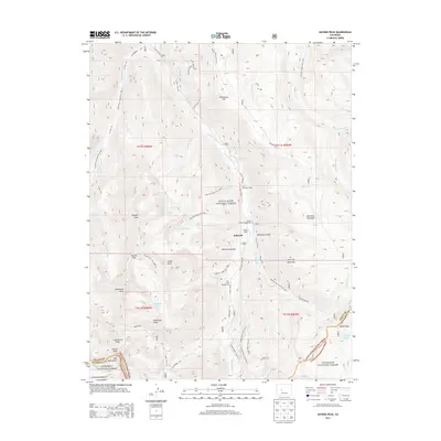2013 Map of Hayden Peak, 2013 Print