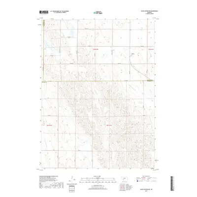2017 Map of Hayes Center NW, 2017 Print