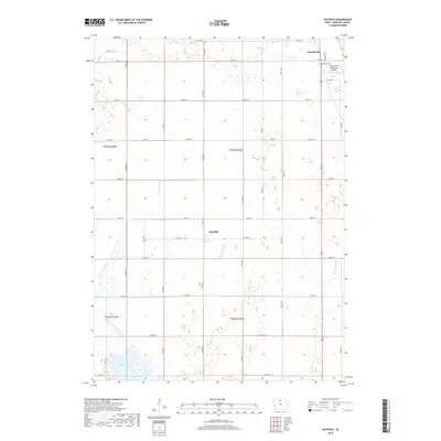 2018 Map of Hayfield, 2018 Print