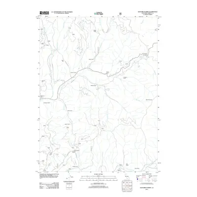 2012 Map of Hayfork Summit, 2012 Print