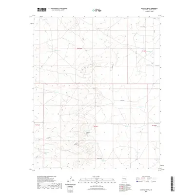 2020 Map of Haystack Butte, 2020 Print