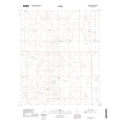 2023 Map of Haystack Butte, 2023 Print