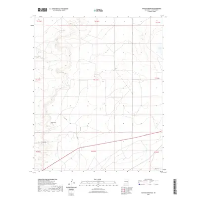 2020 Map of Haystack Mountain, 2020 Print