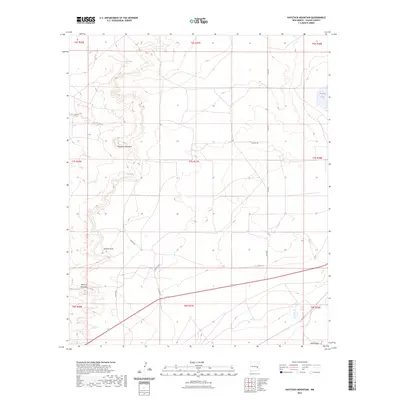 2023 Map of Haystack Mountain, 2023 Print