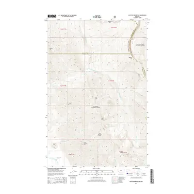 2014 Map of Haystack Mountain, 2014 Print