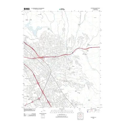 2012 Map of Hayward, 2012 Print