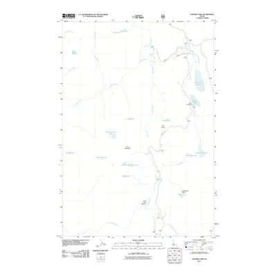 2011 Map of Hazard Lake, 2011 Print