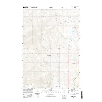2013 Map of Hazard Lake, 2013 Print