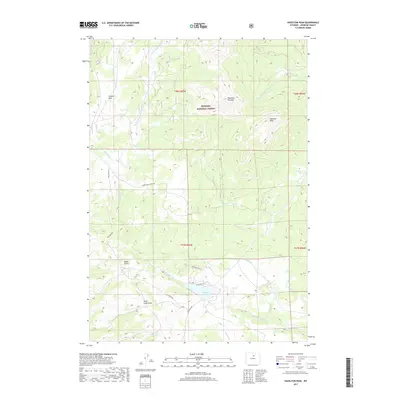 2017 Map of Hazelton Peak, 2017 Print
