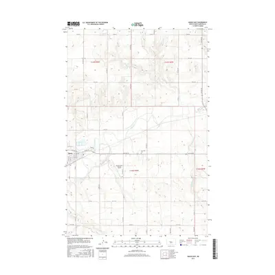 2017 Map of Hazen East, 2017 Print