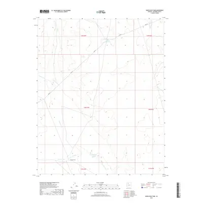 2018 Map of Hazen Hole Tank, 2018 Print