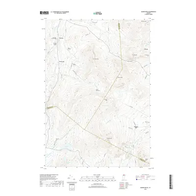 2018 Map of Hazens Notch, 2018 Print