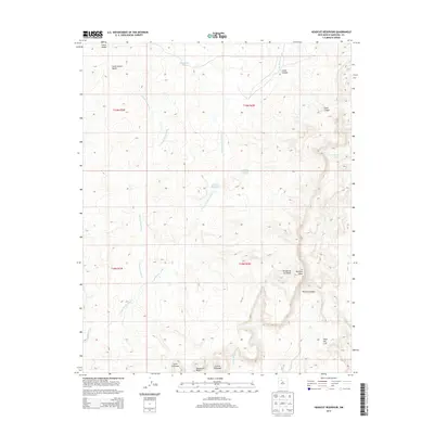 2013 Map of Headcut Reservoir, 2013 Print