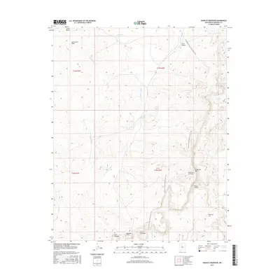 2017 Map of Headcut Reservoir, 2017 Print