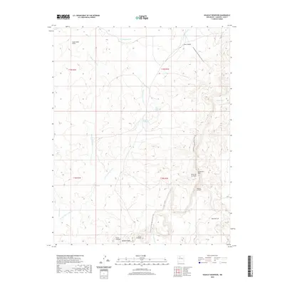 2020 Map of Headcut Reservoir, 2020 Print