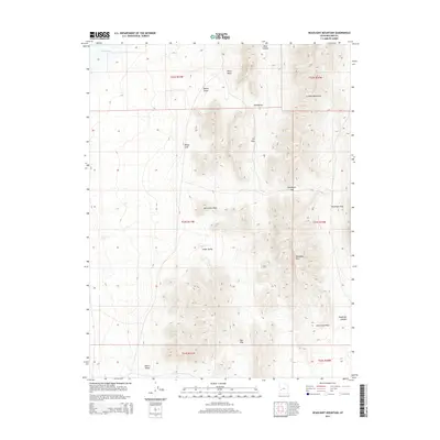 2014 Map of Headlight Mountain, 2014 Print