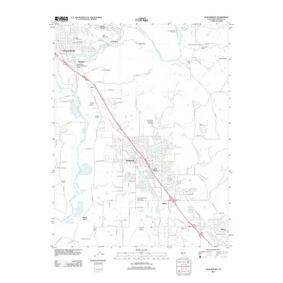 2012 Map of Healdsburg, 2012 Print