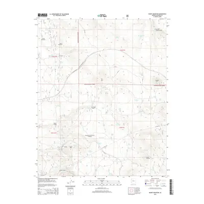 2014 Map of Hearst Mountain, 2014 Print