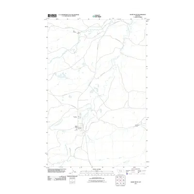 2011 Map of Heart Butte, 2011 Print