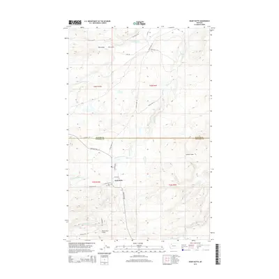 2014 Map of Heart Butte, 2014 Print