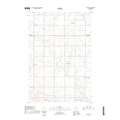 2018 Map of Heart Butte, 2018 Print