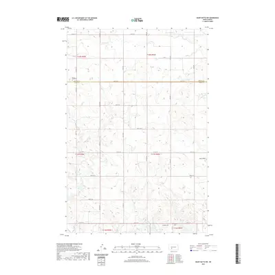 2020 Map of Heart Butte NW, 2020 Print