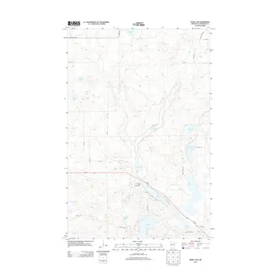 2013 Map of Heart Lake, 2013 Print