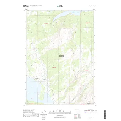 2017 Map of Heart Lake, 2017 Print