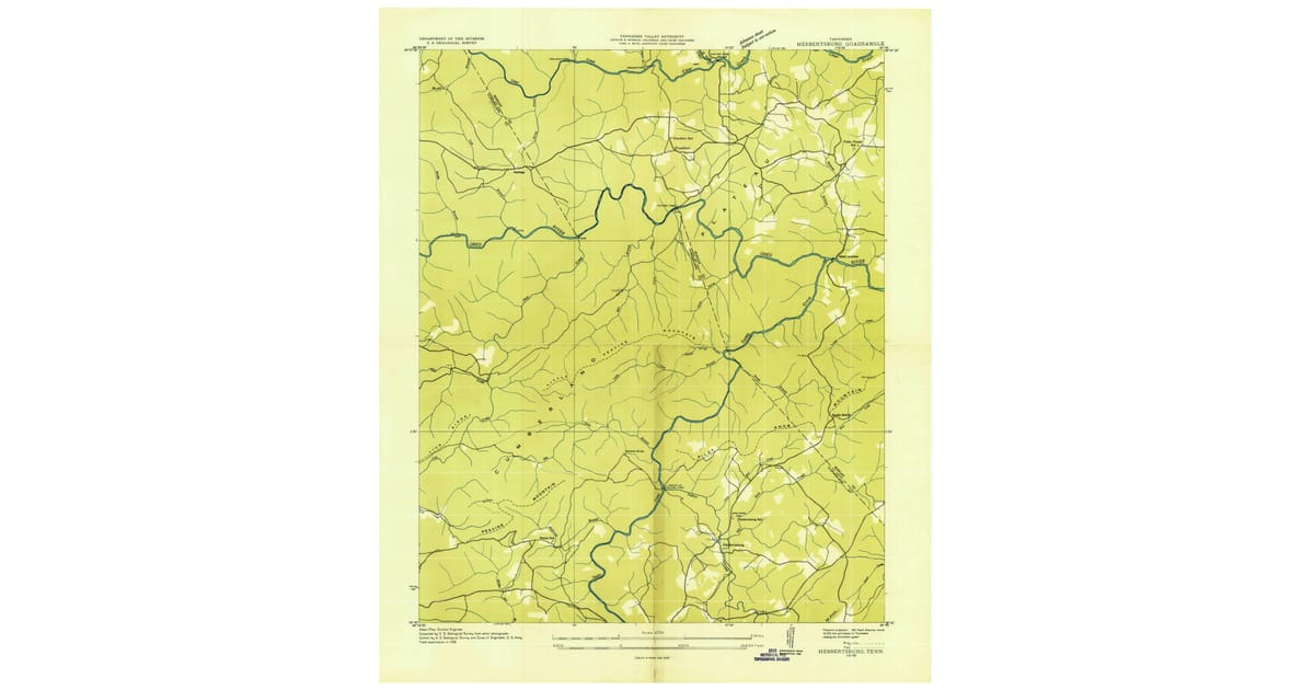 1900s (20th Century) Maps of Holland Ford, TN | Pastmaps