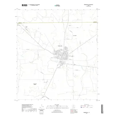 2019 Map of Hebbronville, 2019 Print