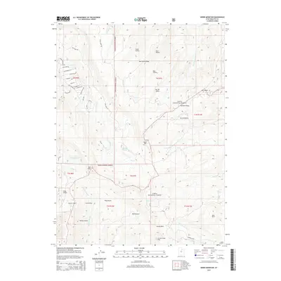 2014 Map of Heber Mountain, 2014 Print
