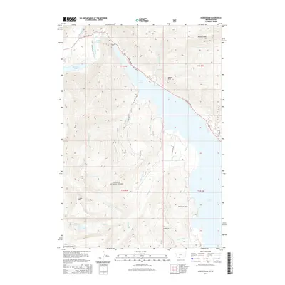 2014 Map of Hebgen Dam, 2014 Print