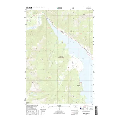 2017 Map of Hebgen Dam, 2017 Print
