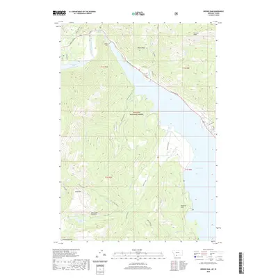 2020 Map of Hebgen Dam, 2020 Print