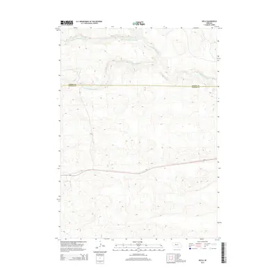 2014 Map of Hecla, 2014 Print