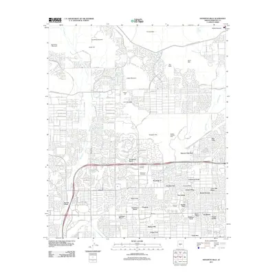 2011 Map of Hedgpeth Hills, 2011 Print