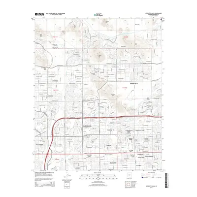 2014 Map of Hedgpeth Hills, 2014 Print