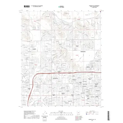 2018 Map of Hedgpeth Hills, 2018 Print