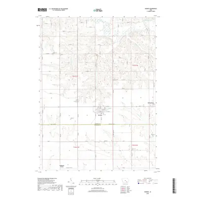 2018 Map of Hedrick, 2018 Print