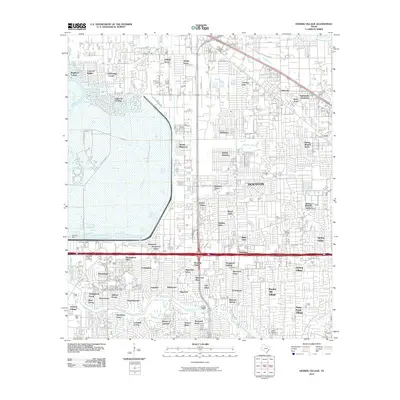 2010 Map of Hedwig Village, 2010 Print